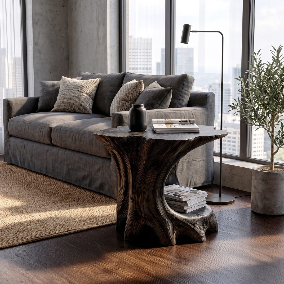 Open Modern Nightstand