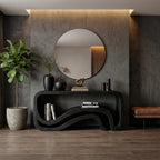 Sculptural Wave Console Table