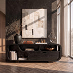 Contemporary Sideboard with Floating Drawer Design, solid wood, built to order