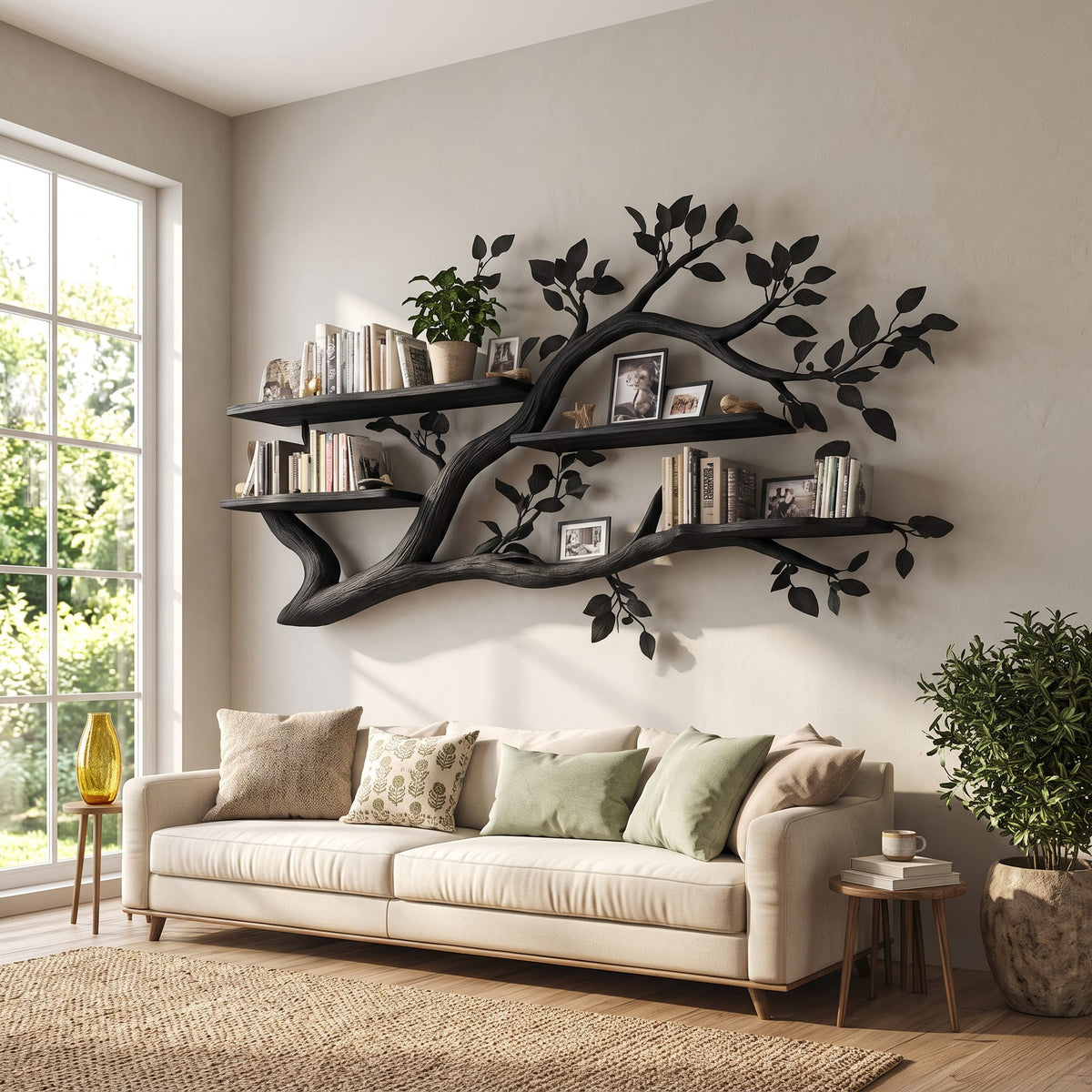 Floating Solid Bookshelf