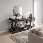 Sleigh Inspired Console Table