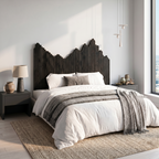 Organic Headboard Wooden Bed Headboard, solid wood, built to order, view 4