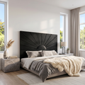 Organic Sunburst Headboard Solid Bed Headboard, solid wood, built to order, view 4
