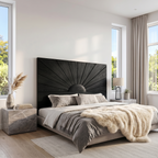 Organic Sunburst Headboard Solid Bed Headboard, solid wood, built to order, view 4
