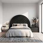 Contemporary Arched Headboard Bed Headboard, solid wood, built to order, view 4