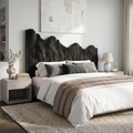 Organic Mountain Landscape Headboard Wooden Bed Headboard, solid wood, built to order, view 4