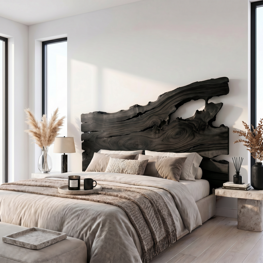 Organic Driftwood Headboard Wooden Bed Headboard, solid wood, built to order, view 4
