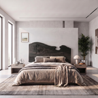 Contemporary Live Edge Headboard Bed Headboard, solid wood, built to order, view 4
