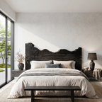 Contemporary Live Edge Headboard, solid wood, built to order, view 4