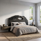 Organic Headboard Wooden Bed Headboard, solid wood, built to order, view 4