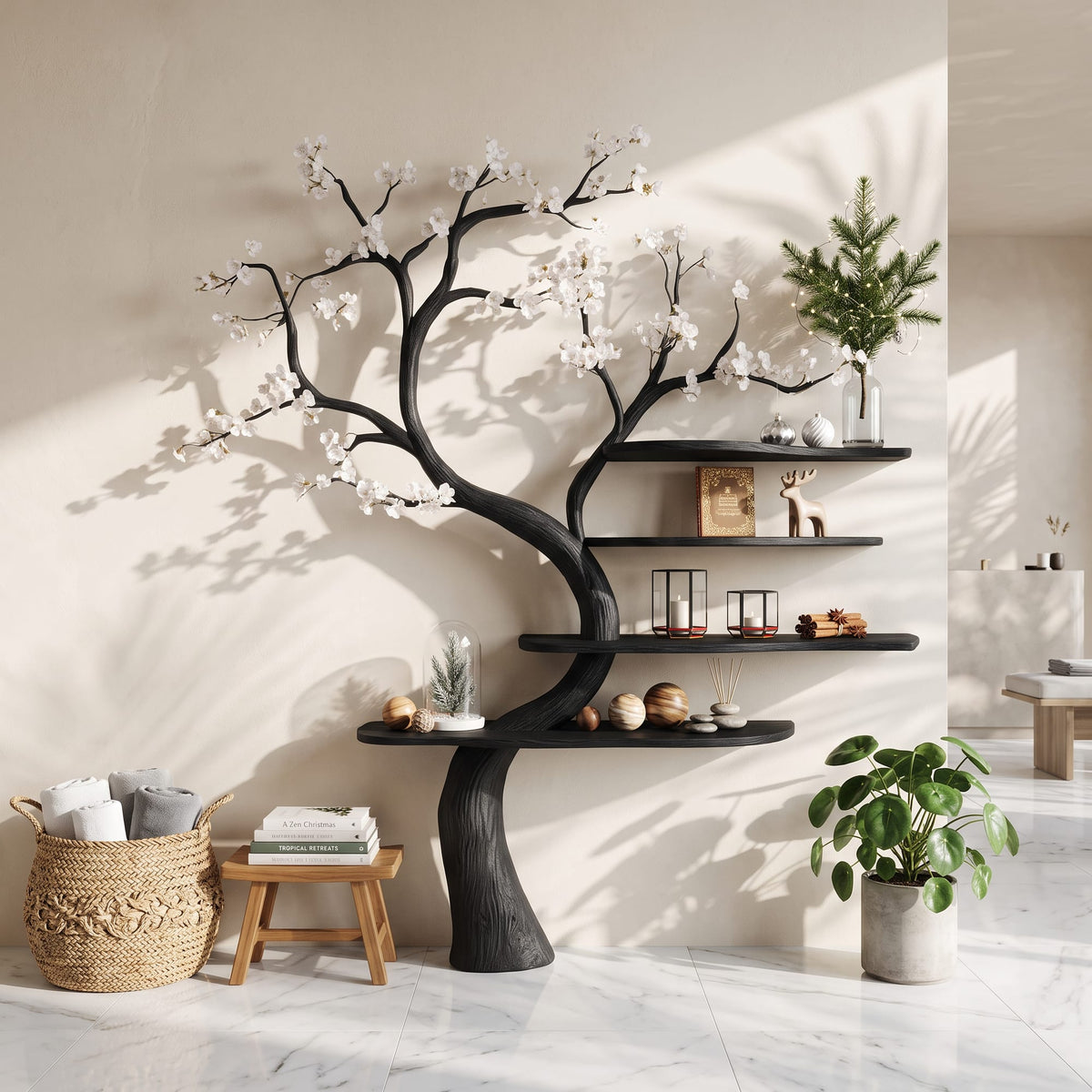 Unit Storage Tree Bookshelf