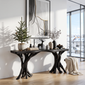 Driftwood Console Table Organic Wood Art Gift, solid wood, built to order, view 4