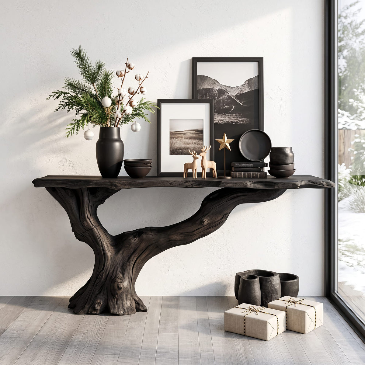 Console Table Solid Entryway Gift, solid wood, built to order