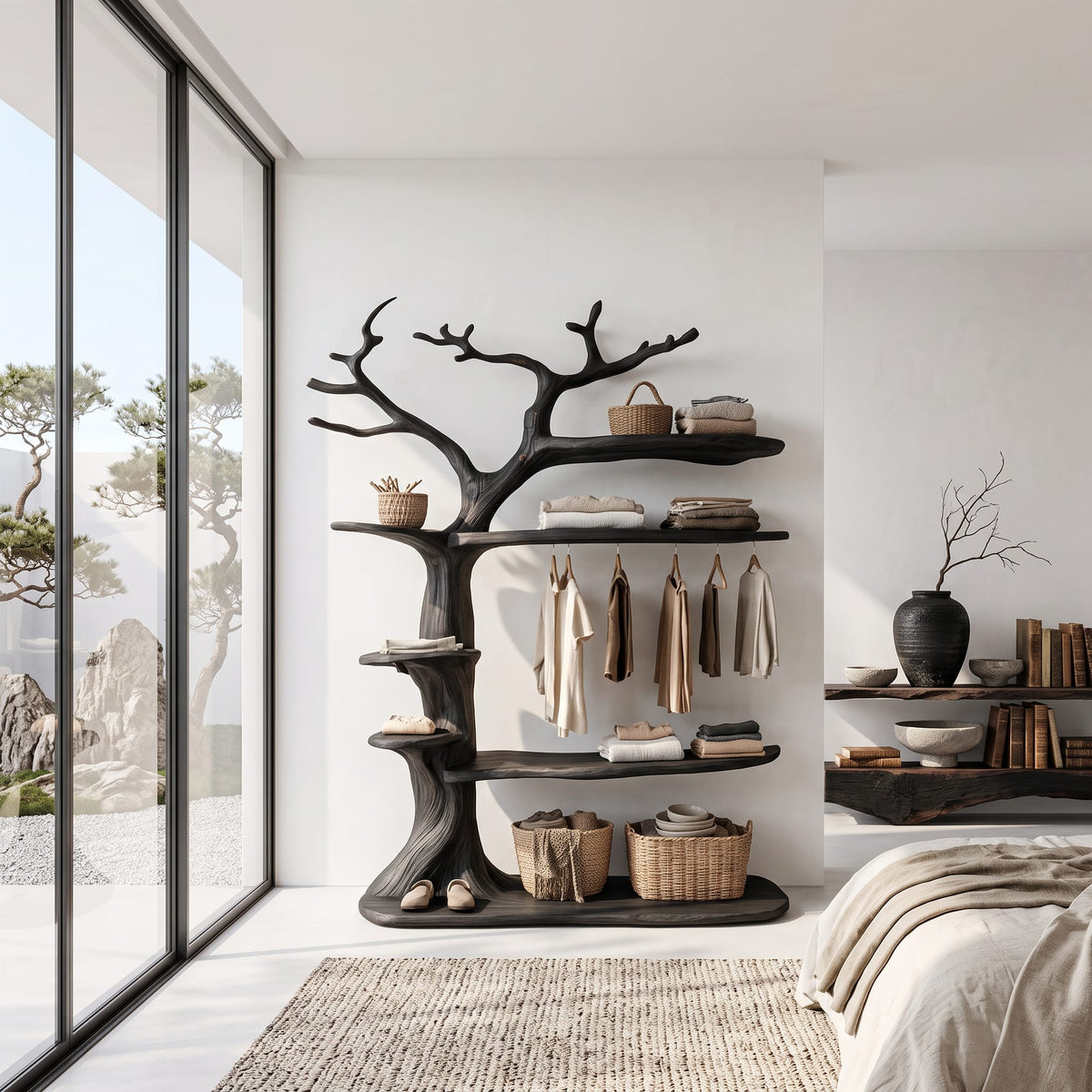 Tree Clothing Wall Shelf