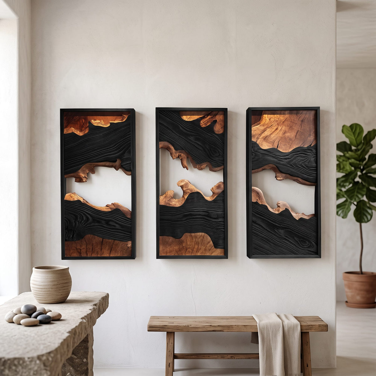 Abstract Geometric Panels Wall Art