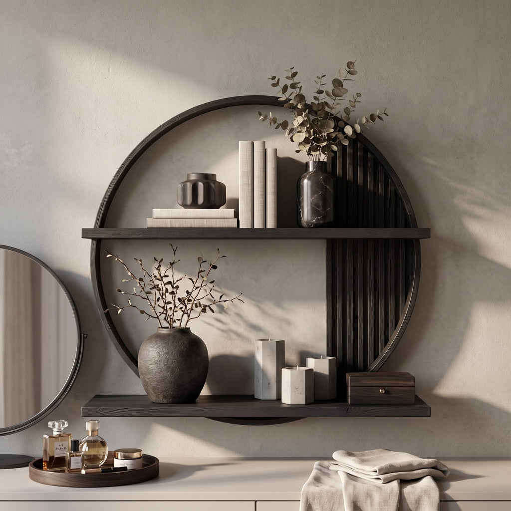 Circular Floating Wall Shelf