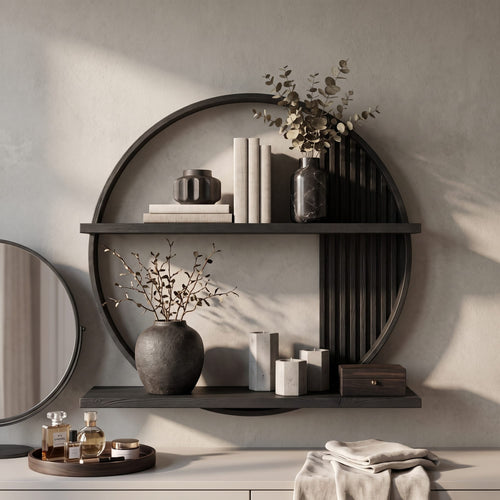 Circular Floating Wall Shelf