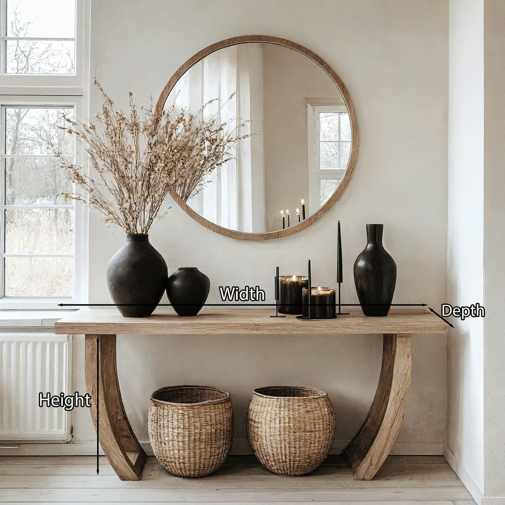 Woodworking Console Entryway Table Decor, solid wood, built to order
