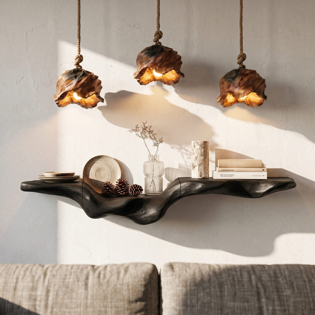 Flowing Form Floating Shelf
