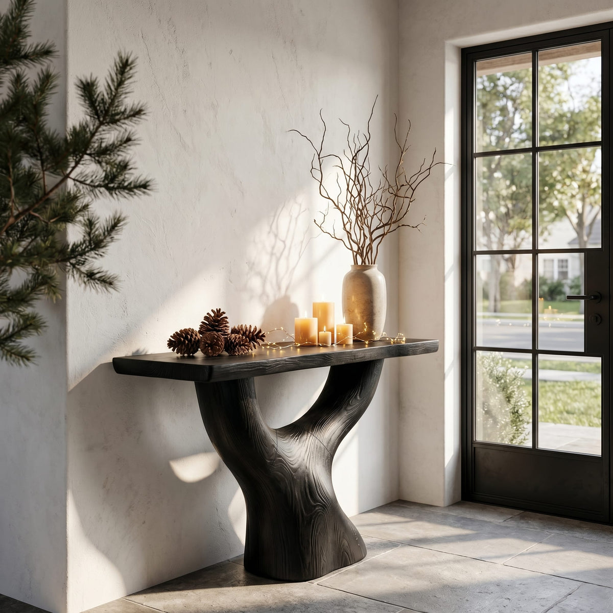 Sculptural Tree Console Table