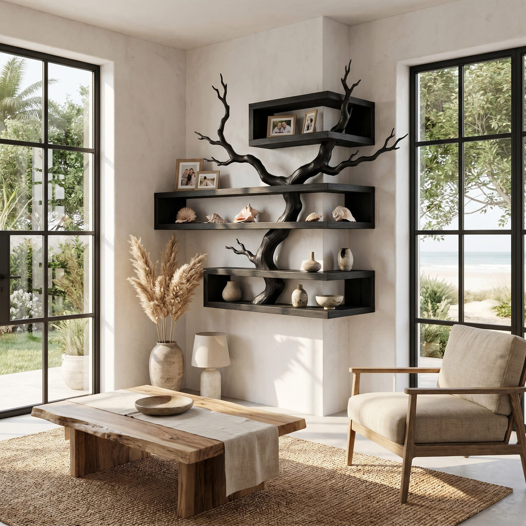 Artistic Branch Floating Shelf