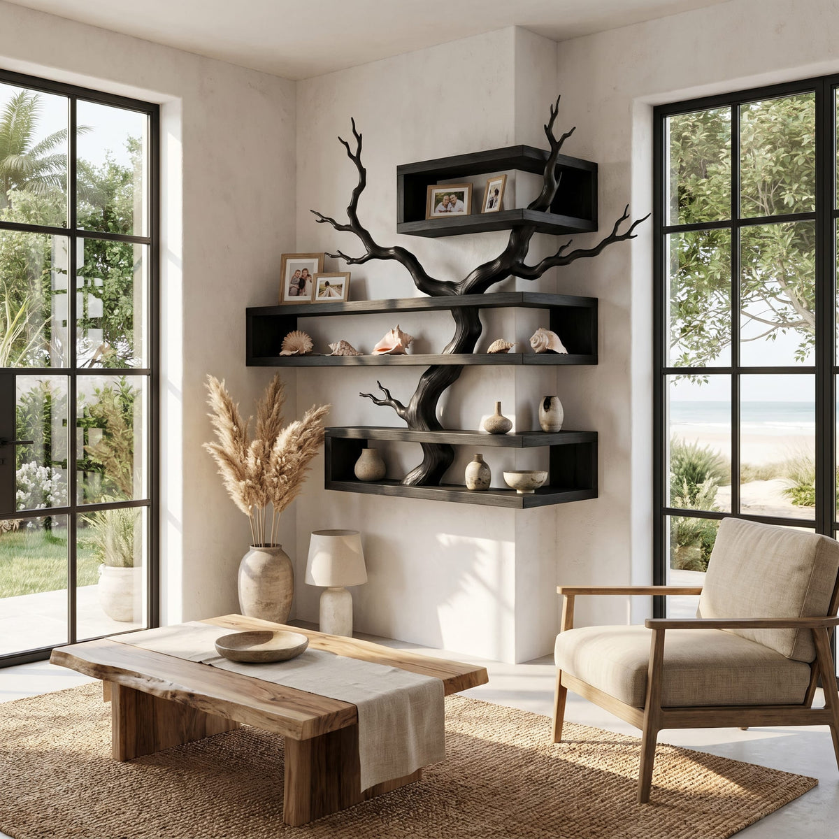 Artistic Branch Floating Shelf