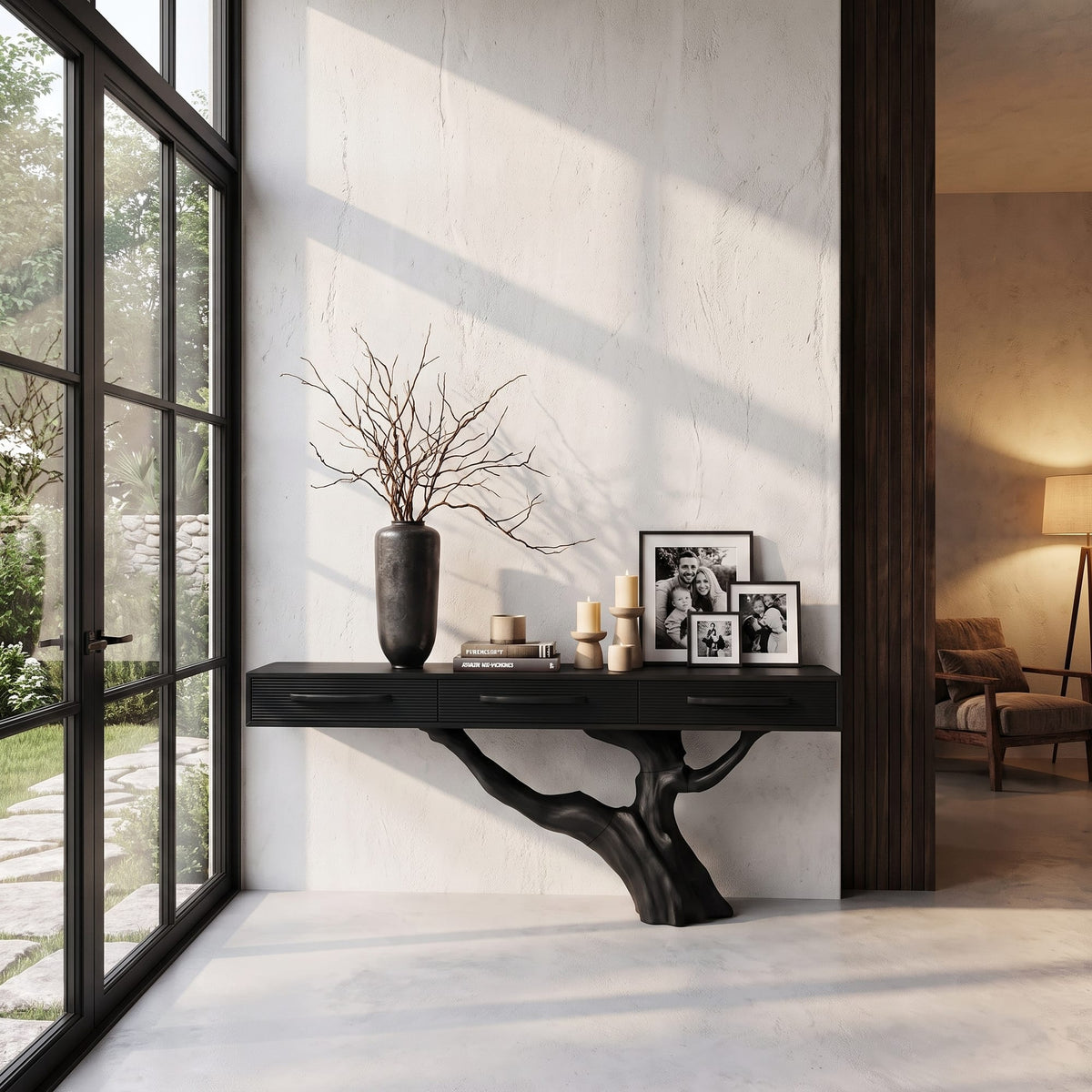 Nature Inspired Console Table