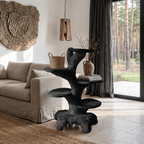 Minimalist Side Table with Integrated Storage, solid wood, built to order, view 4