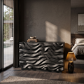 Modern Dresser with Sculpted Wave Front, solid wood, built to order, view 4