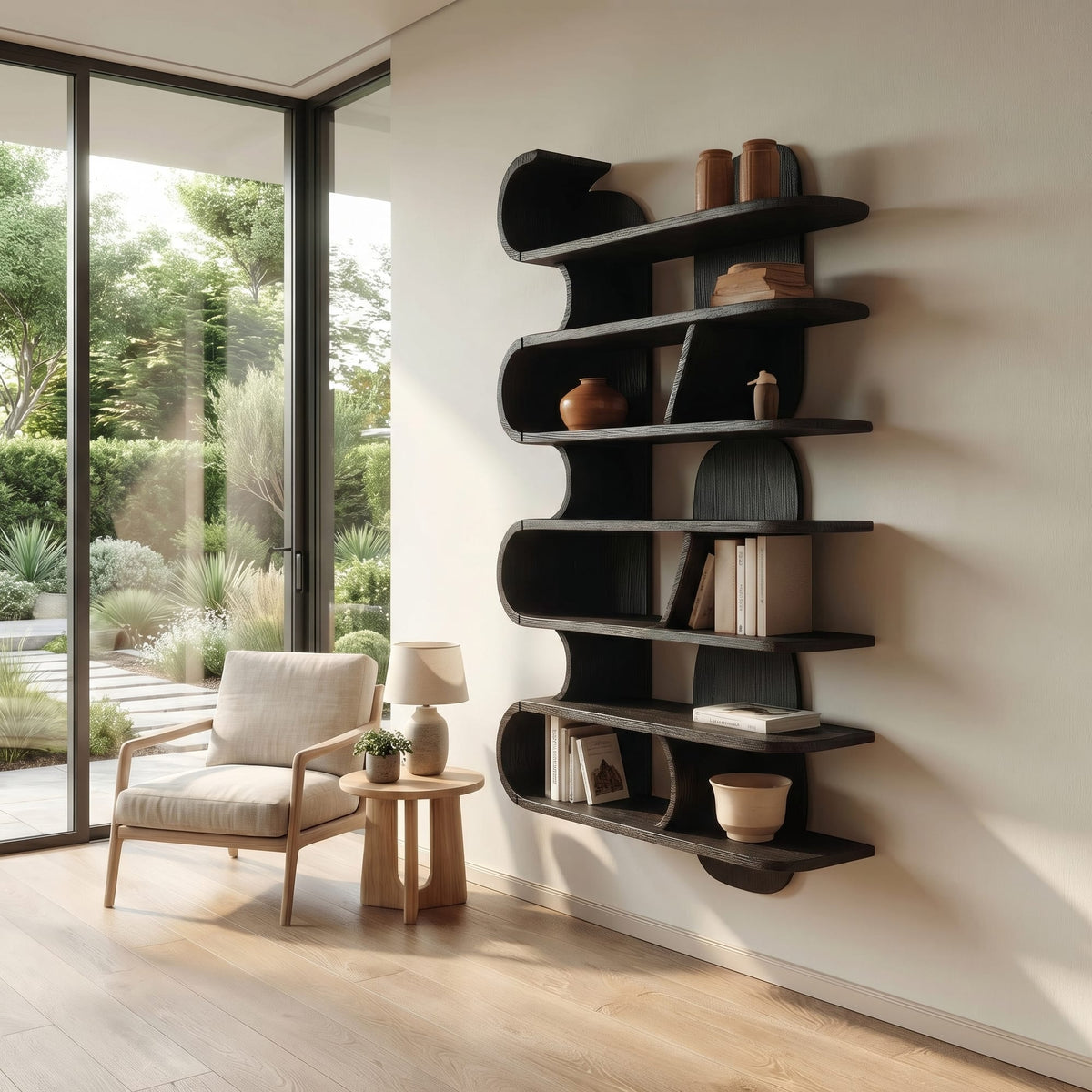 Wave Floating Wall Shelf