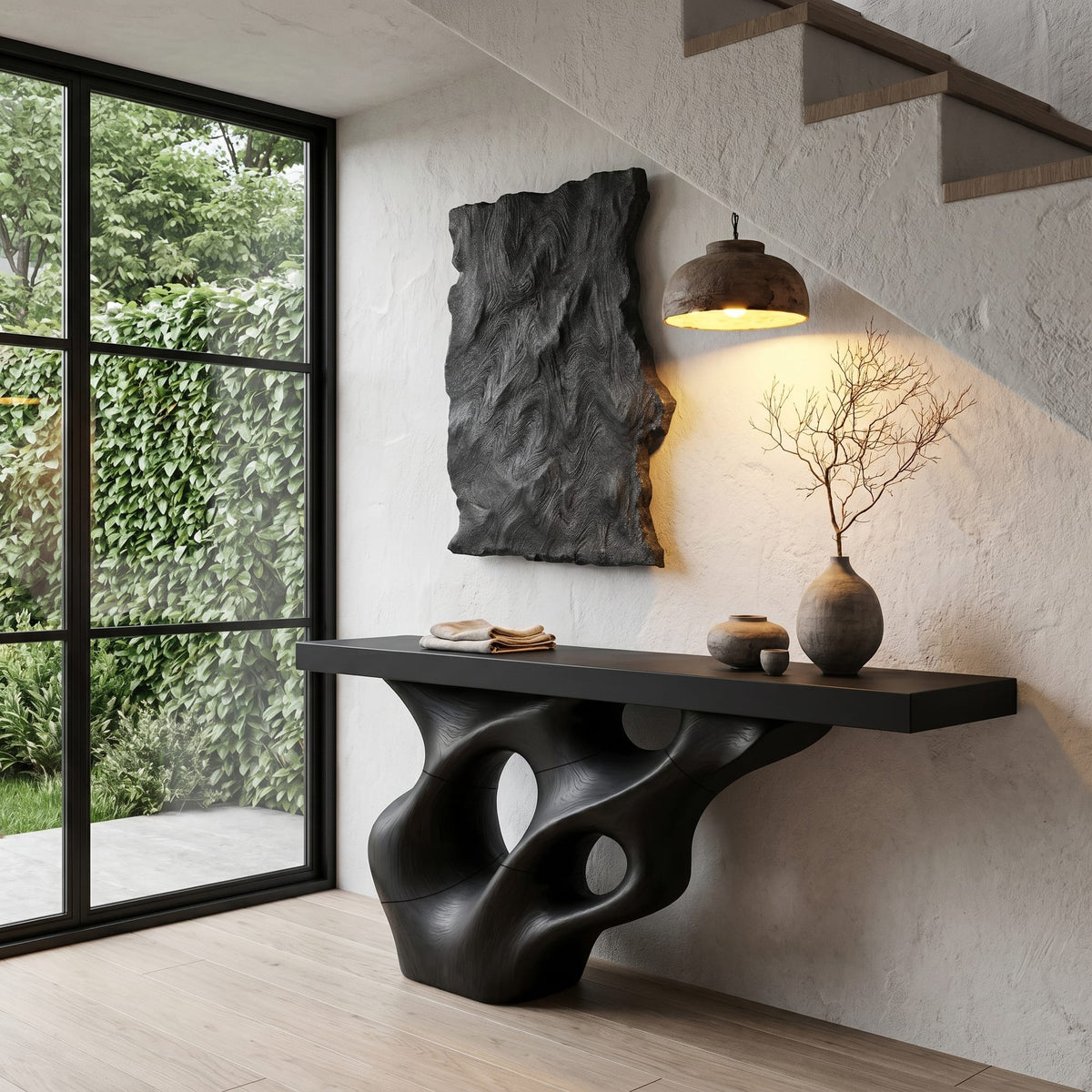 Live Edge Structure Console Table