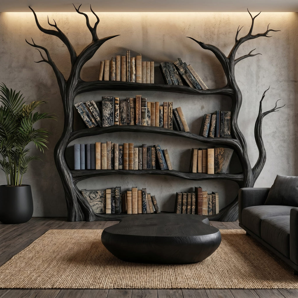 Organic Modern Tree Bookshelf