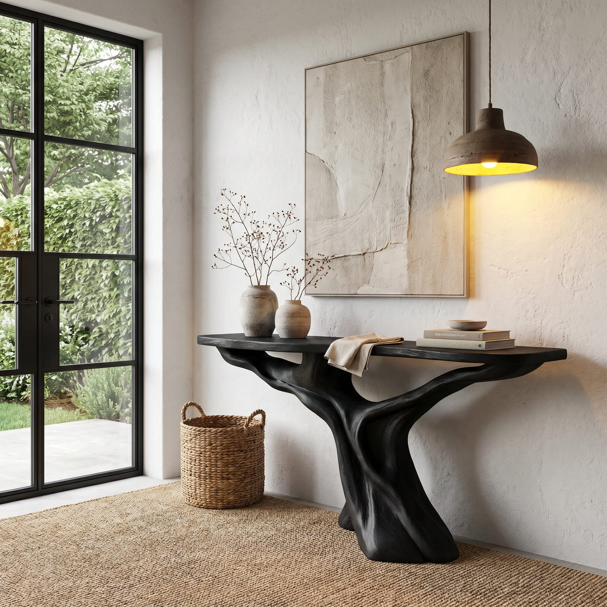 Solid Teak Console Table