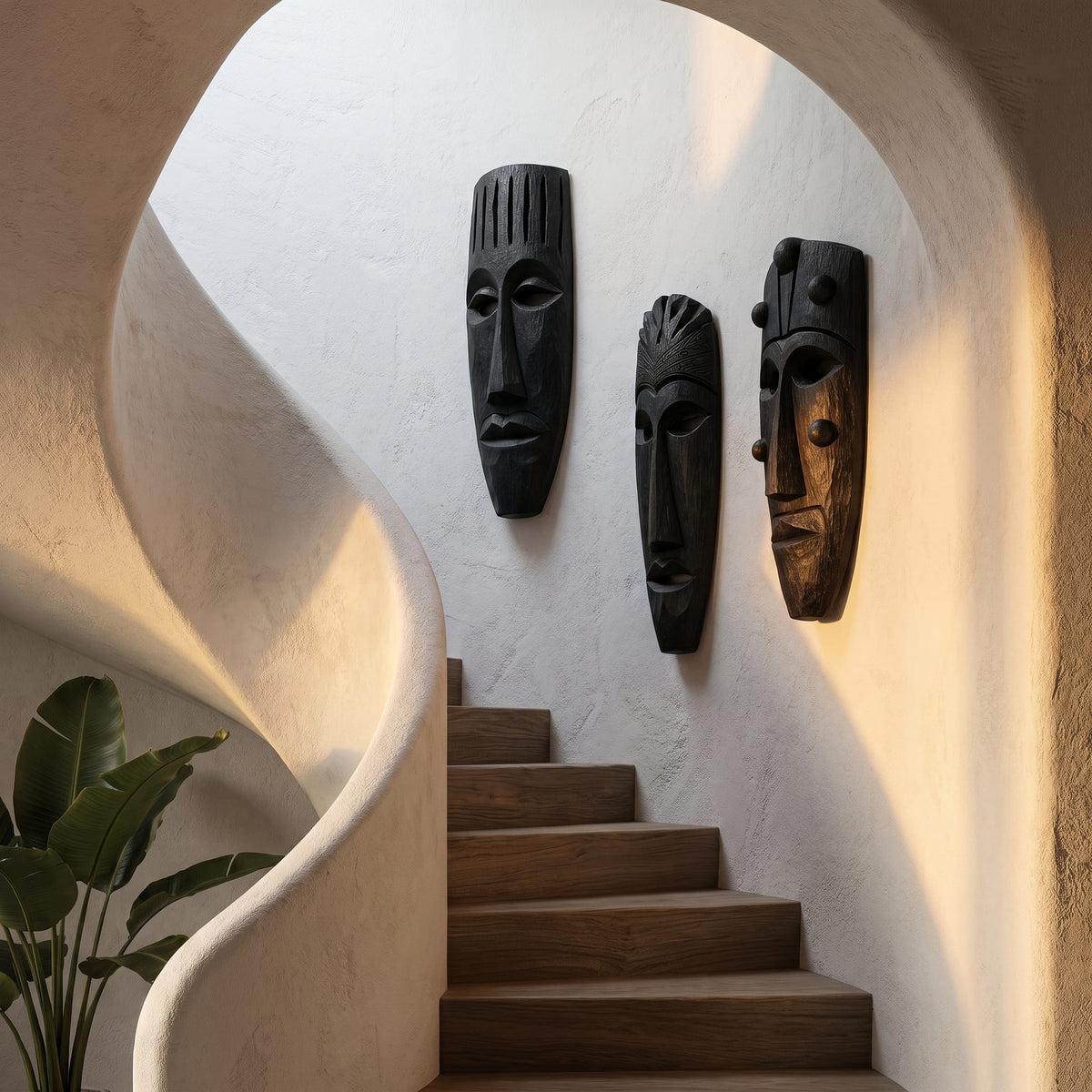 Hand-carved Set Wall Art