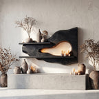 Organic Floating Decorative Wall Shelf