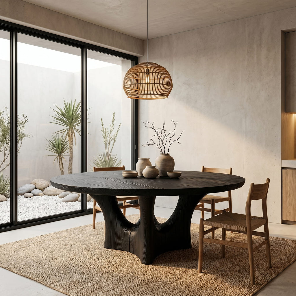 Curved Contemporary Dining Table