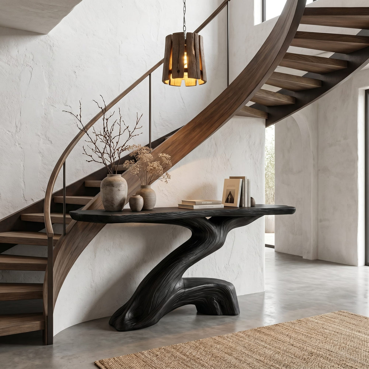 Sculptural Root Solid Console Table