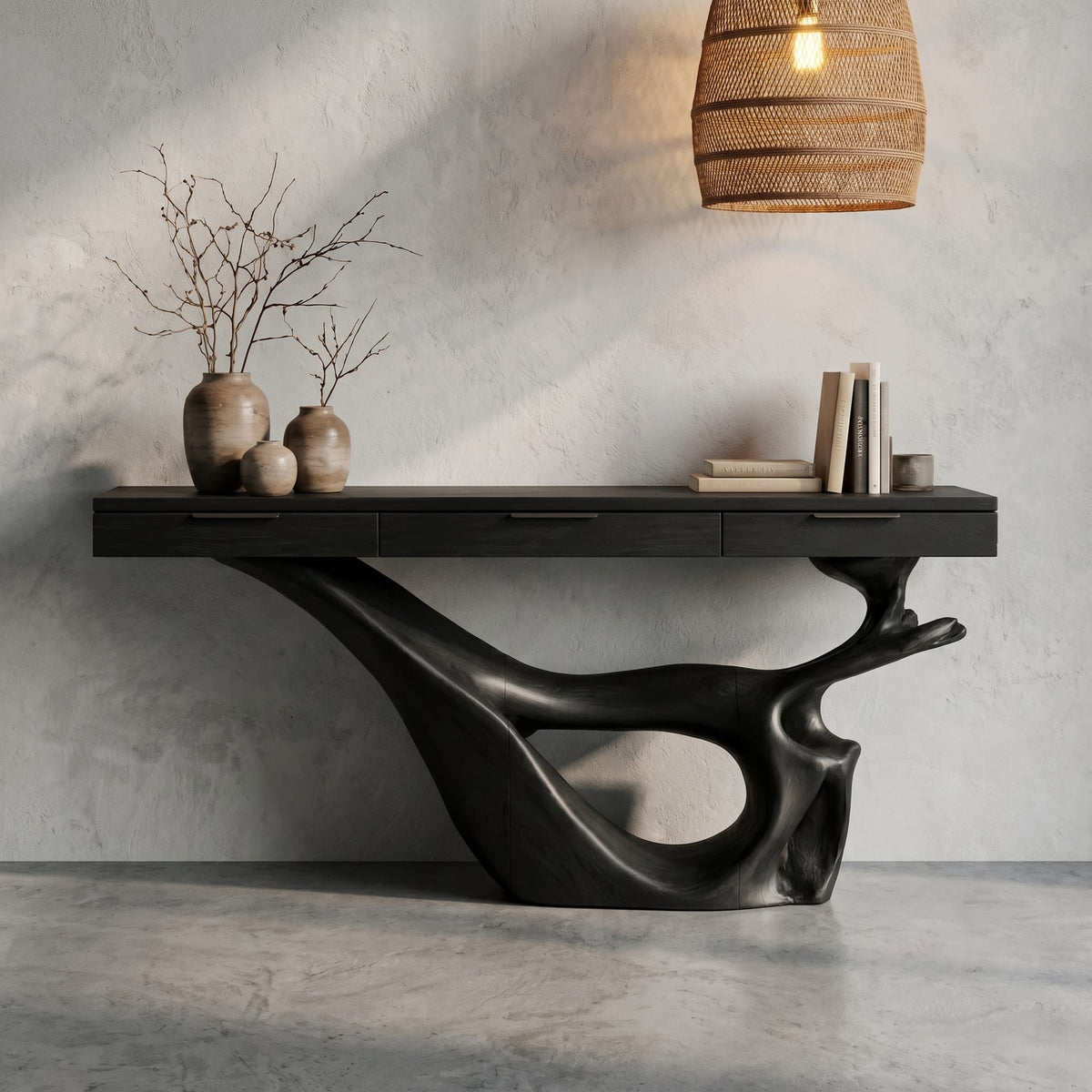 Curved Loop Console Table