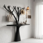Organic Live Edge Base Console Table