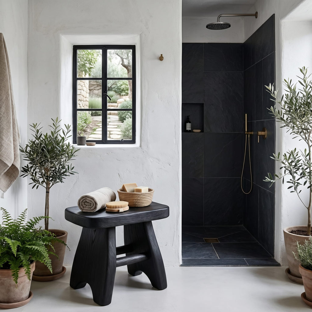 Solid Storage Shower Bench