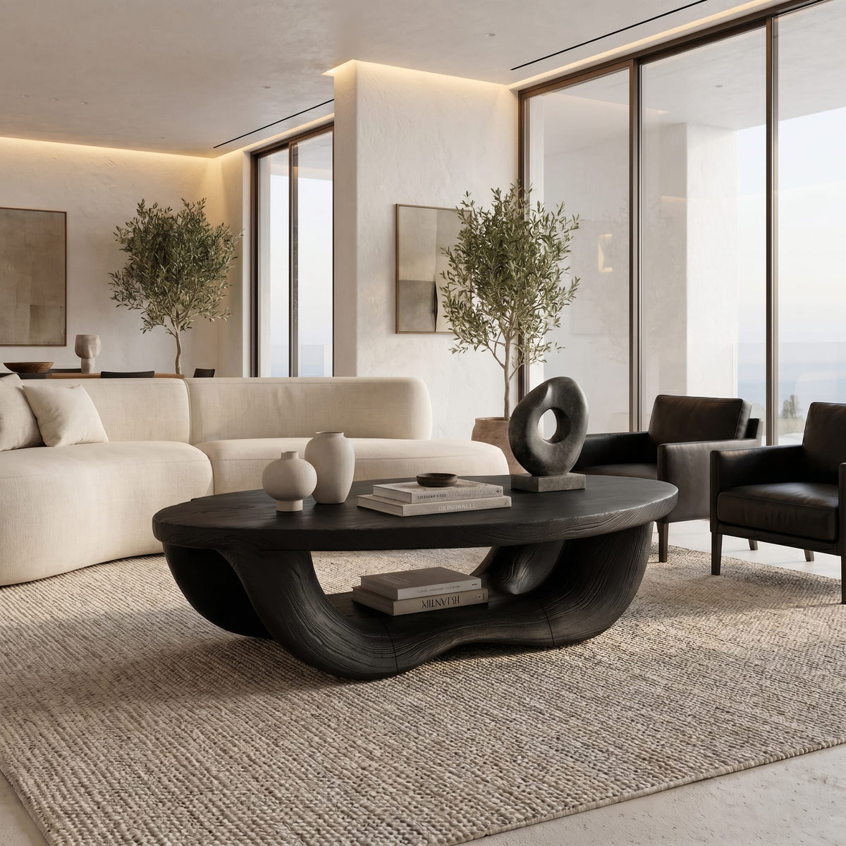 Organic Curved Lounge Coffee Table