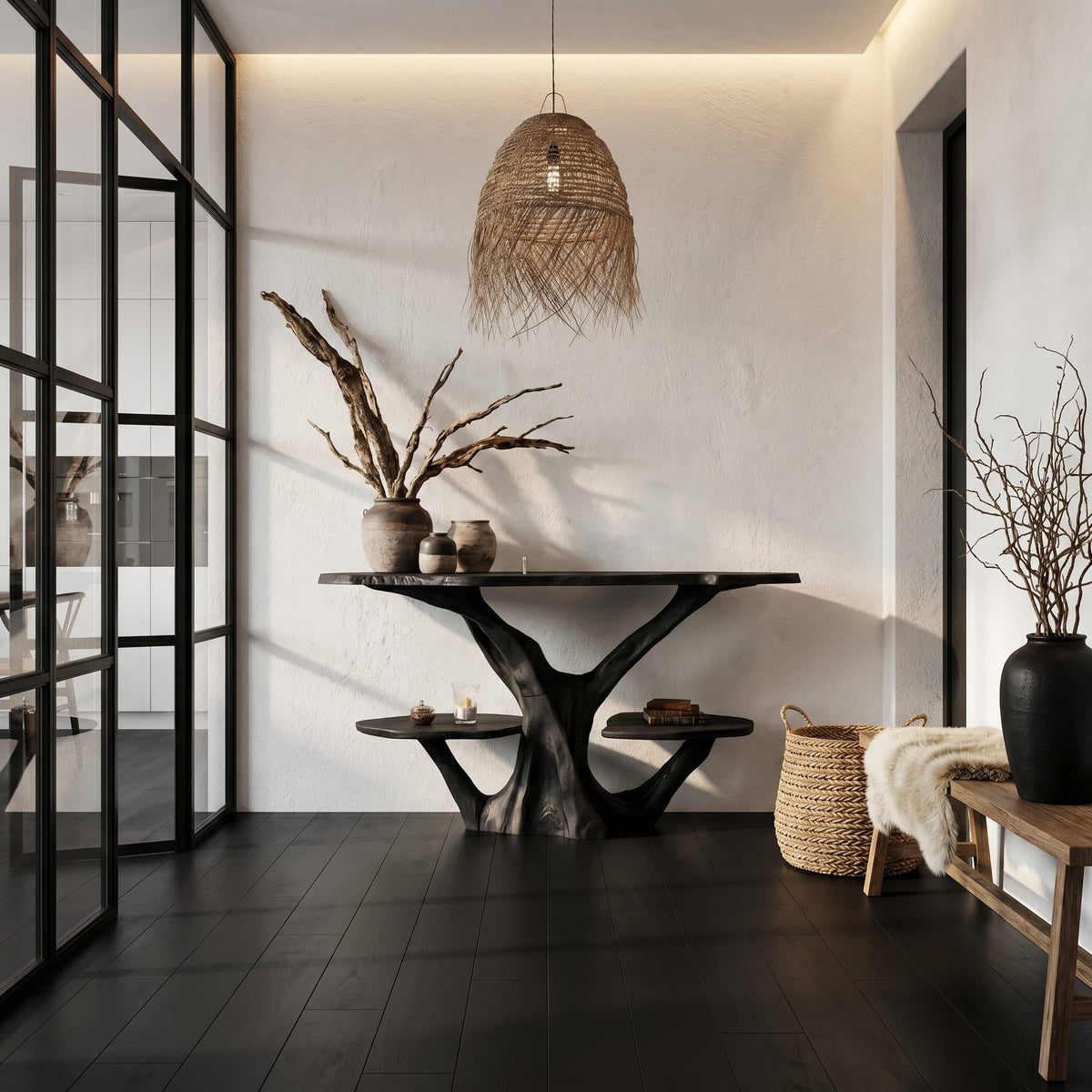 Organic Shaped Console Table