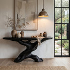 Live Edge Sculptural Sofa Console Table