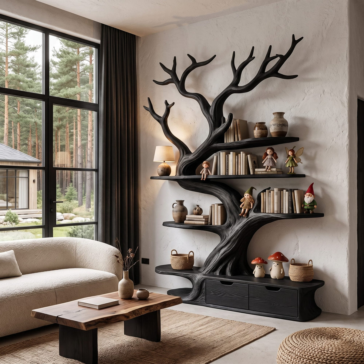 Sculptural Branch Tree Bookshelf