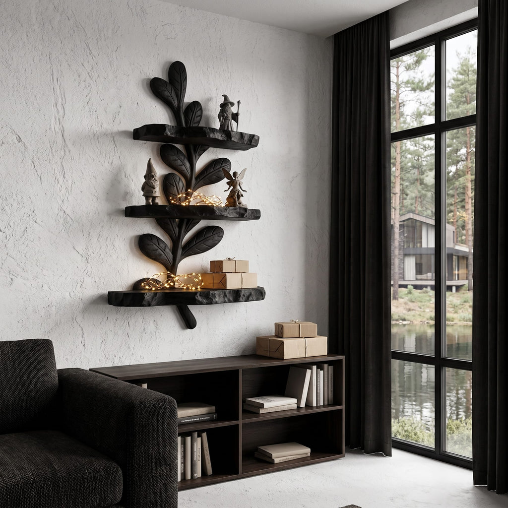 Modern Floating Shelf Design, solid wood, built to order