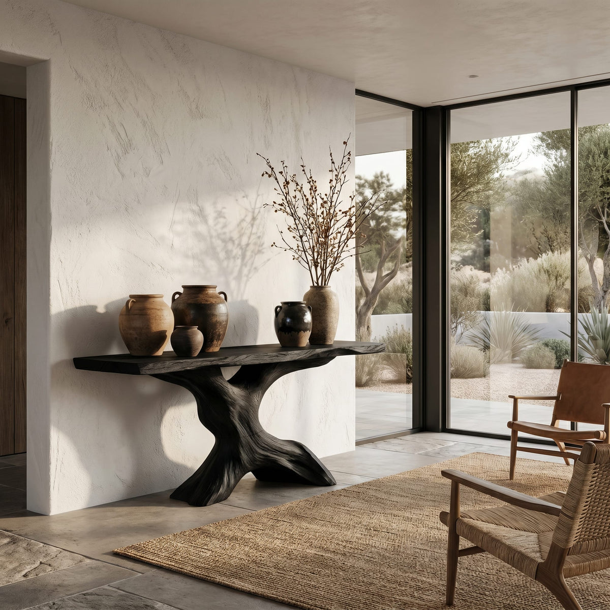 Root Solid Live Edge Console Table