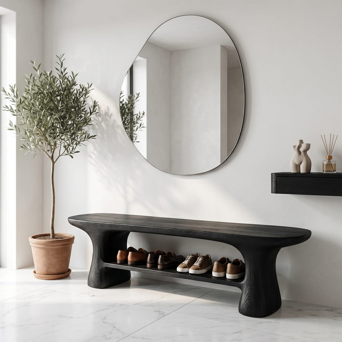 Modern Storage Sitting Bench