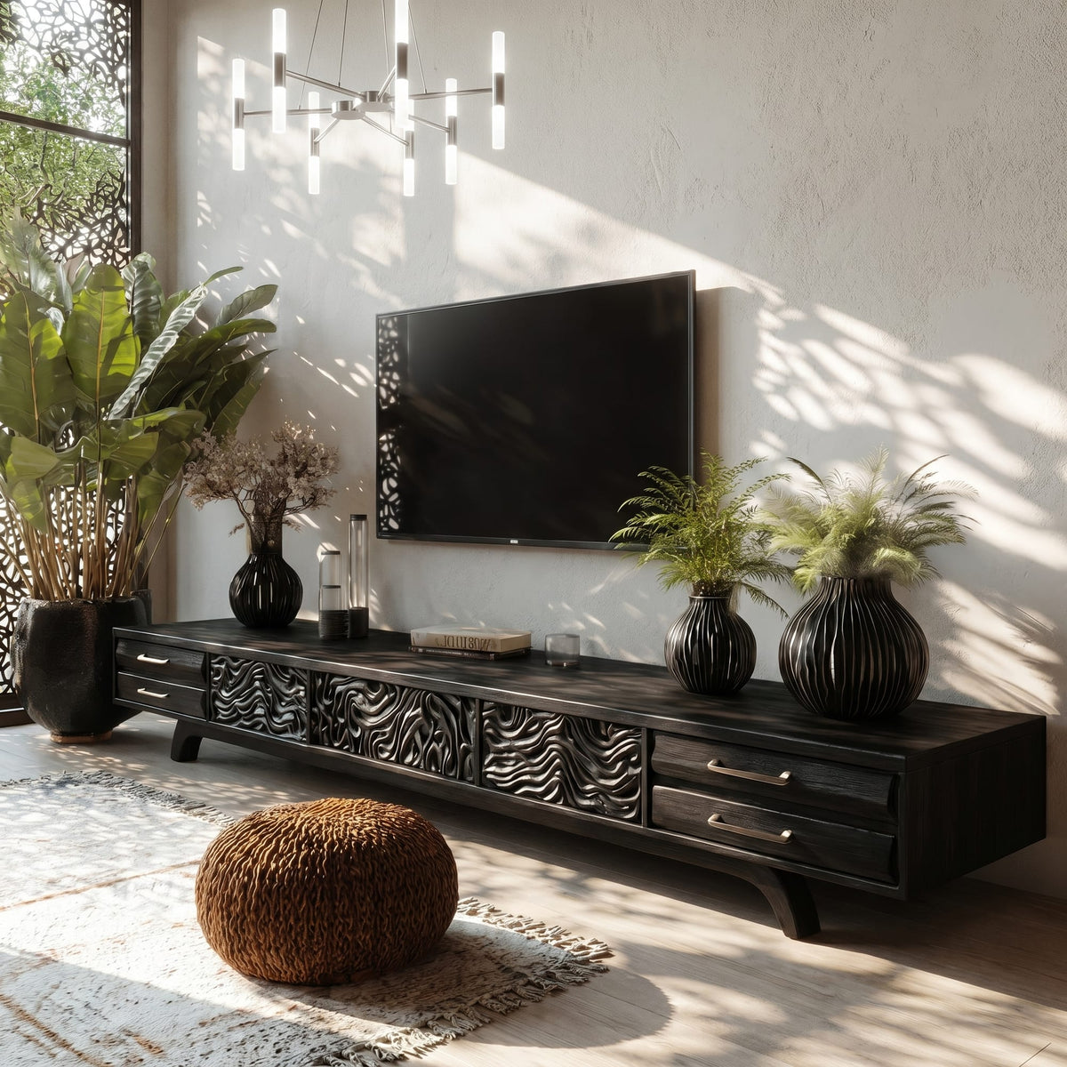 Solid Nature-inspired TV Cabinet