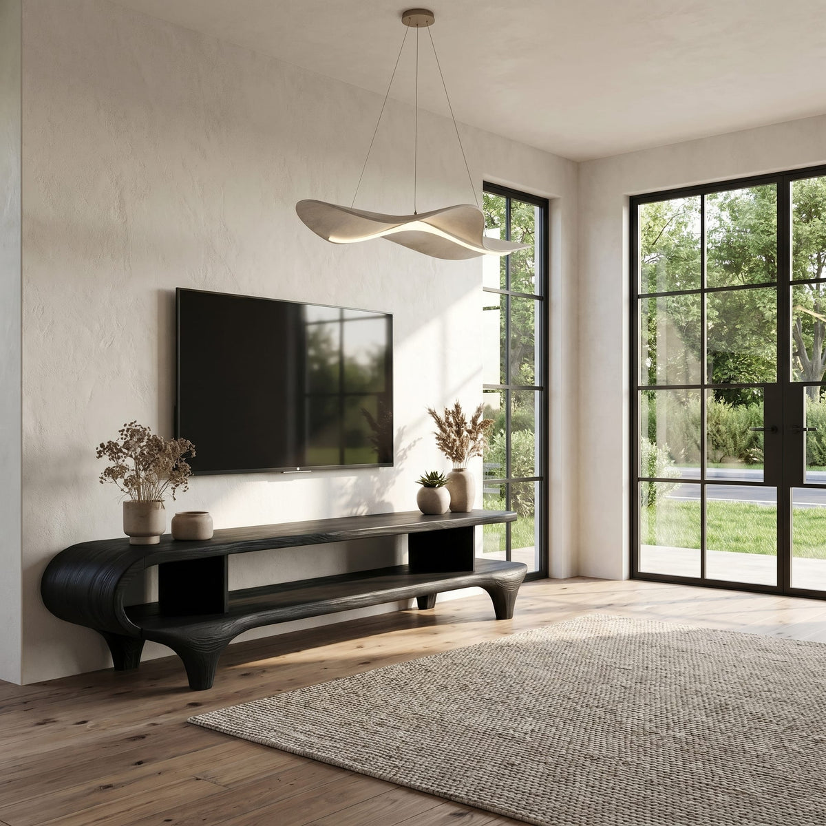 Curved Frame TV Cabinet