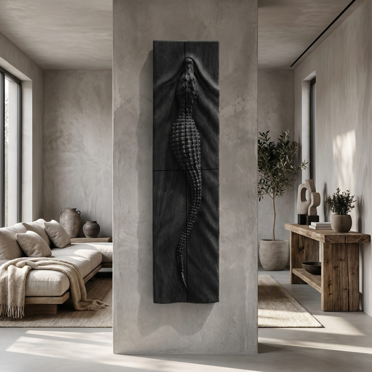 Sculptural Relief Wall Art